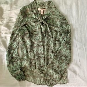 Mint Green Butterfly Top